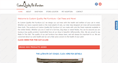 Desktop Screenshot of customqualitypetfurniture.com