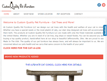 Tablet Screenshot of customqualitypetfurniture.com